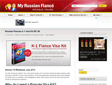 Tablet Screenshot of myrussianfiance.com